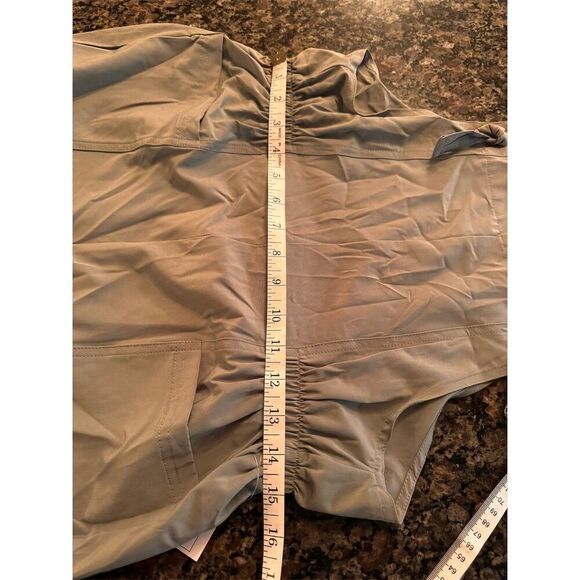 Vanilla Star Women's olive drab Green Lightweight Overalls Size M Spring - Picture 10 of 11